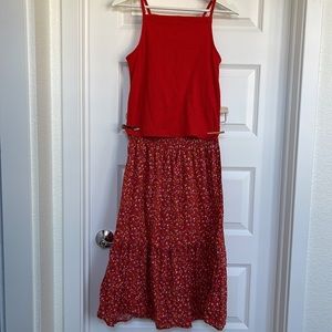 Madewell xxs Floral Maxi Skirt